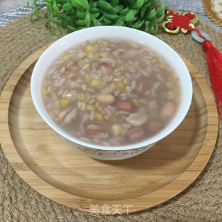 花生玉米碴子粥的做法步骤：7