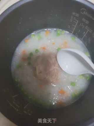 豌豆胡萝卜鸡丝粥的做法步骤：7