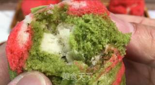 超简单三色小蒸糕，食材简单制作方便，入口绵软，健康而不甜腻。的做法步骤：14