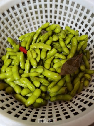 五香水煮毛豆的做法步骤：7