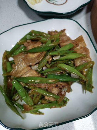 五花肉炒四季豆的做法步骤：10