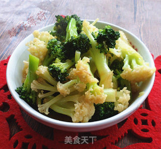 家常小炒——素炒双花的做法步骤：6