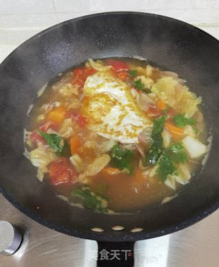 牛肉鸡蛋蔬菜汤的做法步骤：9