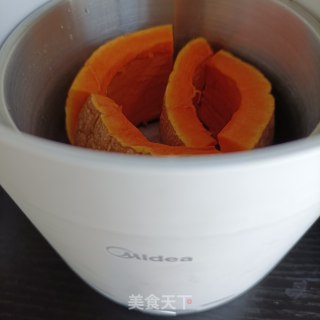 玫瑰花酿蒸南瓜的做法步骤：3