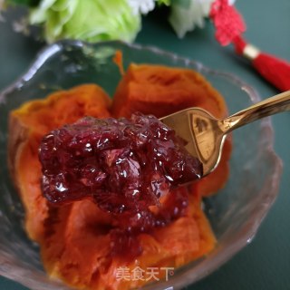 玫瑰花酿蒸南瓜的做法步骤：9