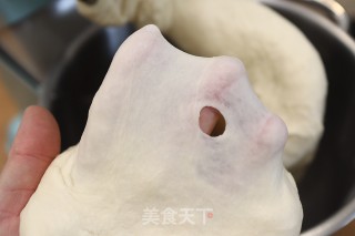 抹茶麻糬肉松豆沙吐司的做法步骤：3