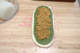 抹茶麻糬肉松豆沙吐司的做法步骤：13