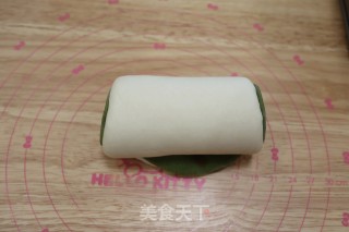 抹茶麻糬肉松豆沙吐司的做法步骤：16