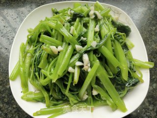 清炒空心菜的做法步骤：6