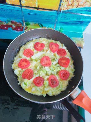 生菜鸡蛋饼的做法步骤：9