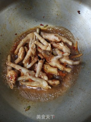 酱烧鸡爪的做法步骤：5