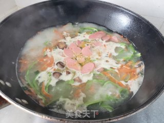 火腿肠糊涂面的做法步骤：8