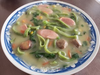 火腿肠糊涂面的做法步骤：13