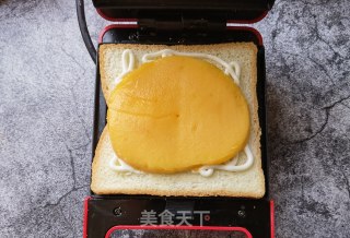 芒果鸡蛋三明治的做法步骤：7