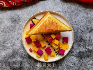 芒果鸡蛋三明治的做法步骤：16