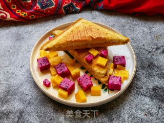 芒果鸡蛋三明治的做法步骤：17