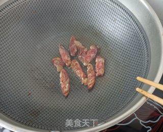 麻辣肠炒甜豆的做法步骤：6
