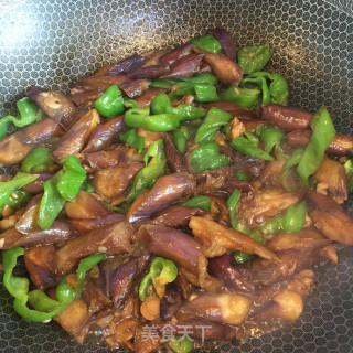 青椒烧茄子的做法步骤：9