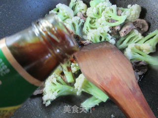 鸡心炒花菜的做法步骤：10