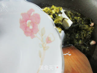 肉丁咸菜豆腐羹的做法步骤：5