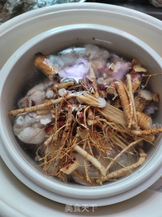 五指毛桃炖老母鸡的做法步骤：5