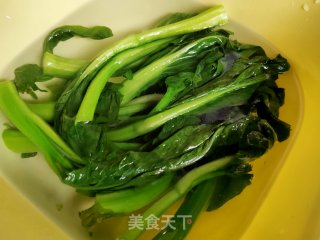 白灼菜心的做法步骤：4