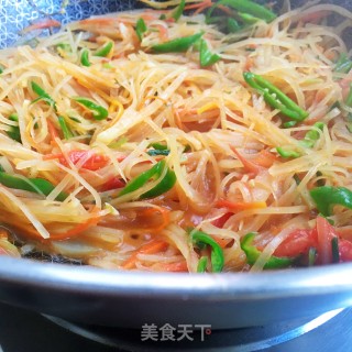 茄汁炒土豆丝的做法步骤：8