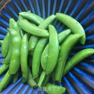 凉拌甜豆的做法步骤：3