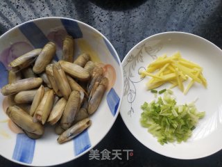 清爽蛏汤的做法步骤：2