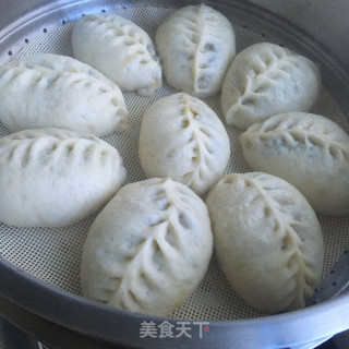 韭菜粉条素包子的做法步骤：13