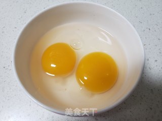 青椒鸭蛋炒米的做法步骤：3