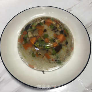 时蔬肉丁糯米饭的做法步骤：18