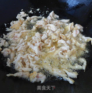 香菜炒鸡丝的做法步骤：3