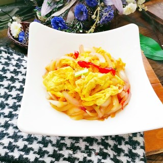 洋葱炒鸡蛋的做法步骤：11