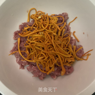 虫草花蒸肉末的做法步骤：3