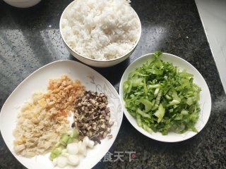 芥菜炒饭的做法步骤：3