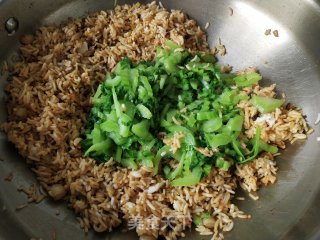芥菜炒饭的做法步骤：13