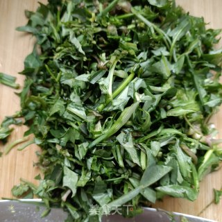肉末炒苦菜的做法步骤：3