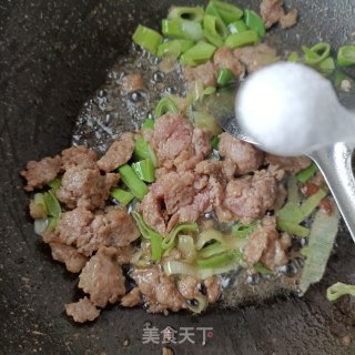 肉末炒苦菜的做法步骤：9