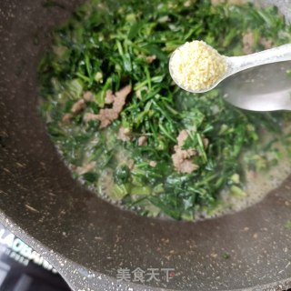 肉末炒苦菜的做法步骤：17