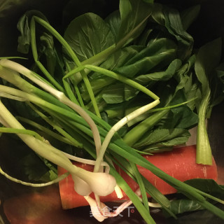 虾仁青菜粥的做法步骤：2