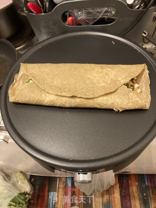 菜煎饼的做法步骤：16