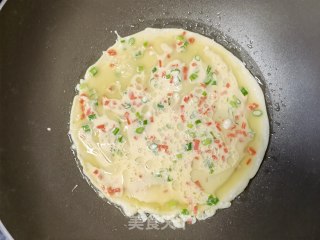 胡萝卜香葱鸡蛋煎饼的做法步骤：9