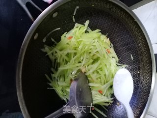 酸辣莴笋丝的做法步骤：6