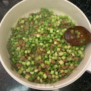 蒜苔炒肉末的做法步骤：8
