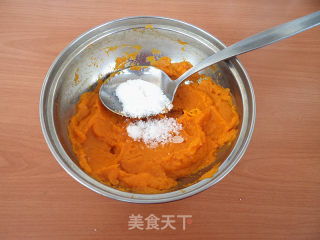 巧克力馅脆皮南瓜球的做法步骤：3