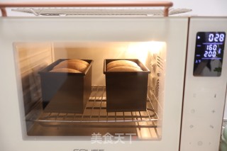 黑全麦老面二次发酵吐司的做法步骤：15