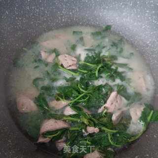 枸杞头猪肝汤的做法步骤：14