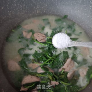 枸杞头猪肝汤的做法步骤：15