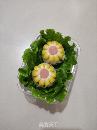 向日葵饭团的做法步骤：6
